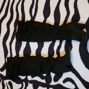 Preloved Black Faux Suede Thigh High Boots 10